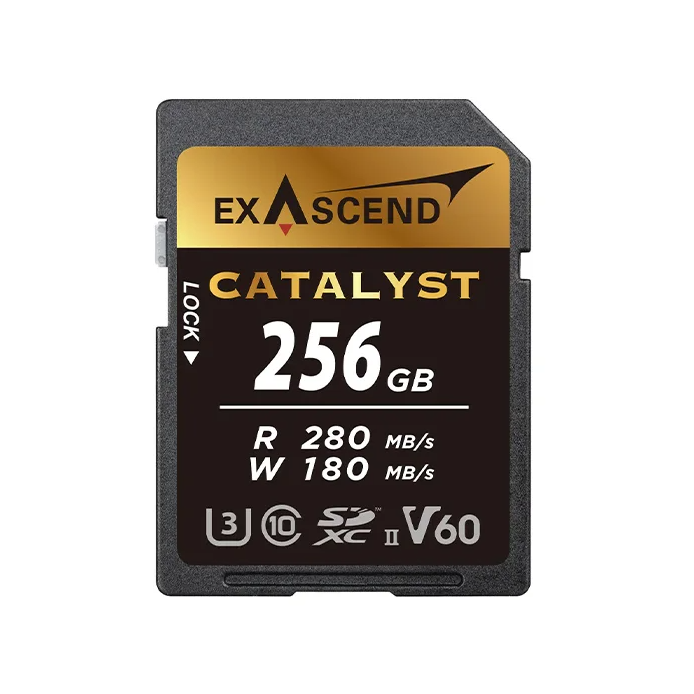 Thẻ Nhớ SDXC Exascend Catalyst 256GB C10 U3 V60 UHS-II upto 280MB/s EX256GSDV60 - Bảo hành 5 năm