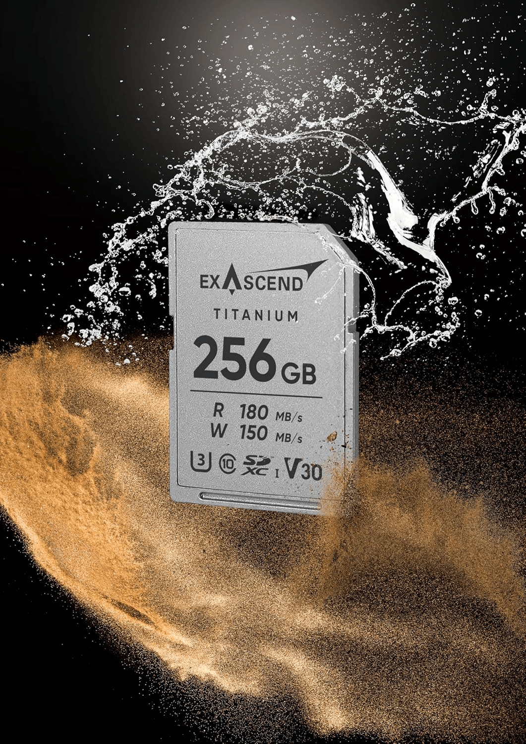 Thẻ Nhớ SDXC Exascend Titanium 128GB C10 U3 V30 UHS-I upto 180MB/s EX128GSDU1-M - Bảo hành 5 năm