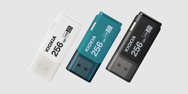 USB 3.2 KIOXIA TransMemory U301 64GB upto 100MB/s LU301K064GG4 Đen - Bảo hành 5 năm