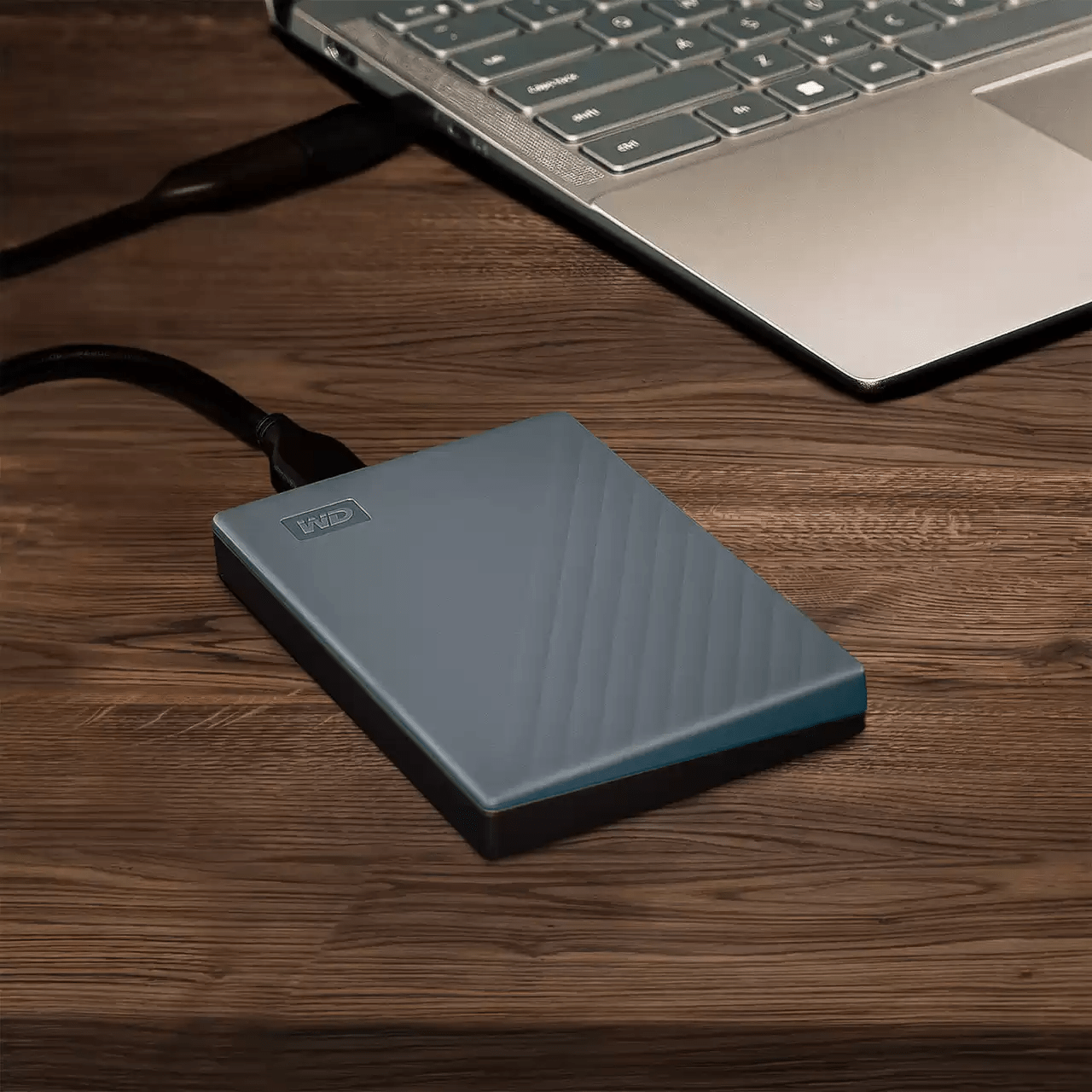 Ổ cứng gắn ngoài HDD Western Digital My Passport 2.5'' 5TB  USB 3.2- Type C WDBRMD0050BGY-WESN (Silicon Grey)-Bảo hành 3 năm