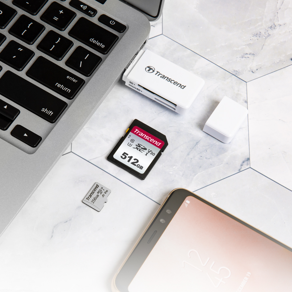 Thẻ nhớ MicroSDHC Transcend 8GB up to 95MB/s TS8GUSD300S - Bảo hành 3 năm