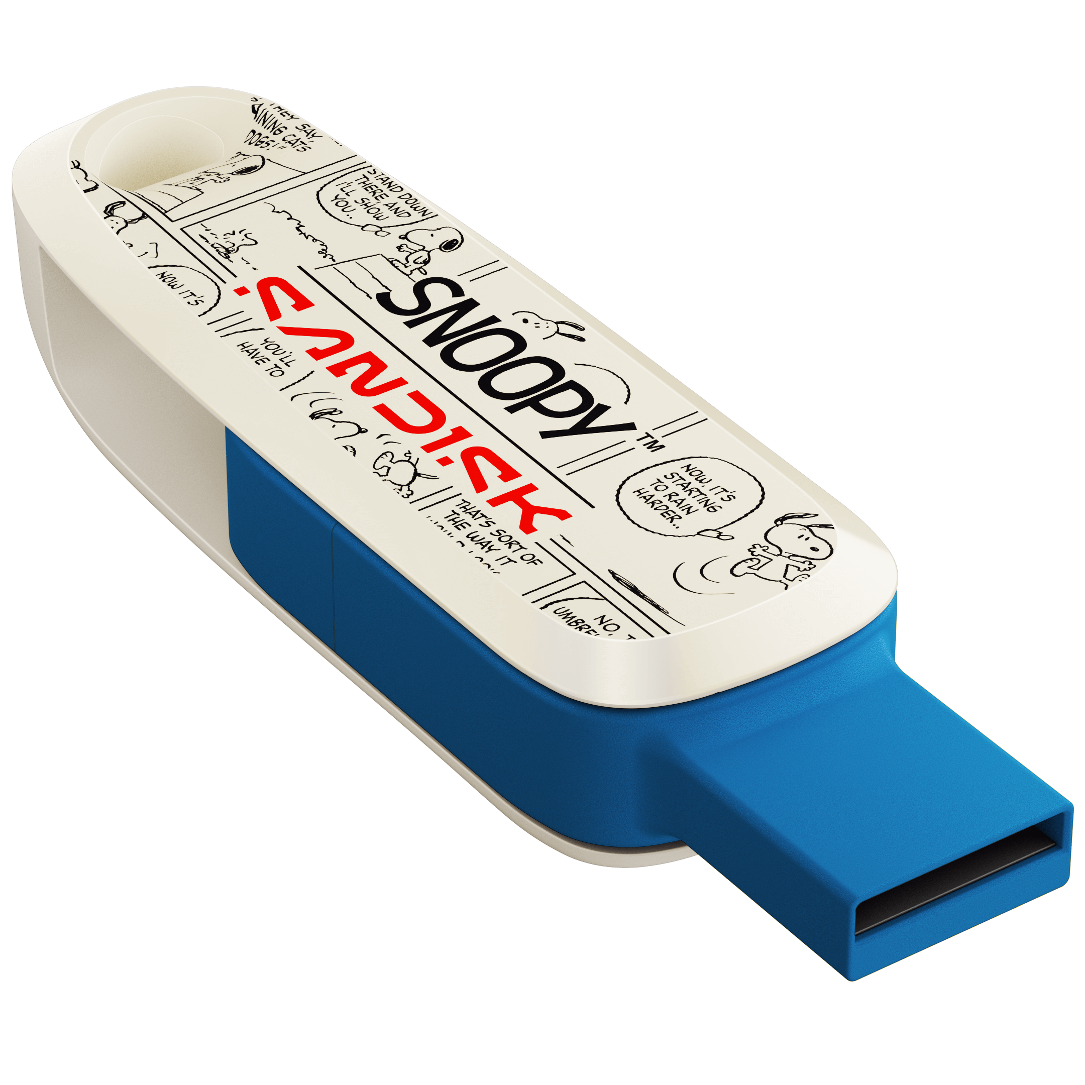 USB 3.2 OTG Sandisk Snoopy Phone Drive Type-C SDDDC6 256GB 100MB/s SDDDC6-256G-PS46 Màu Xanh - Bảo hành 5 năm