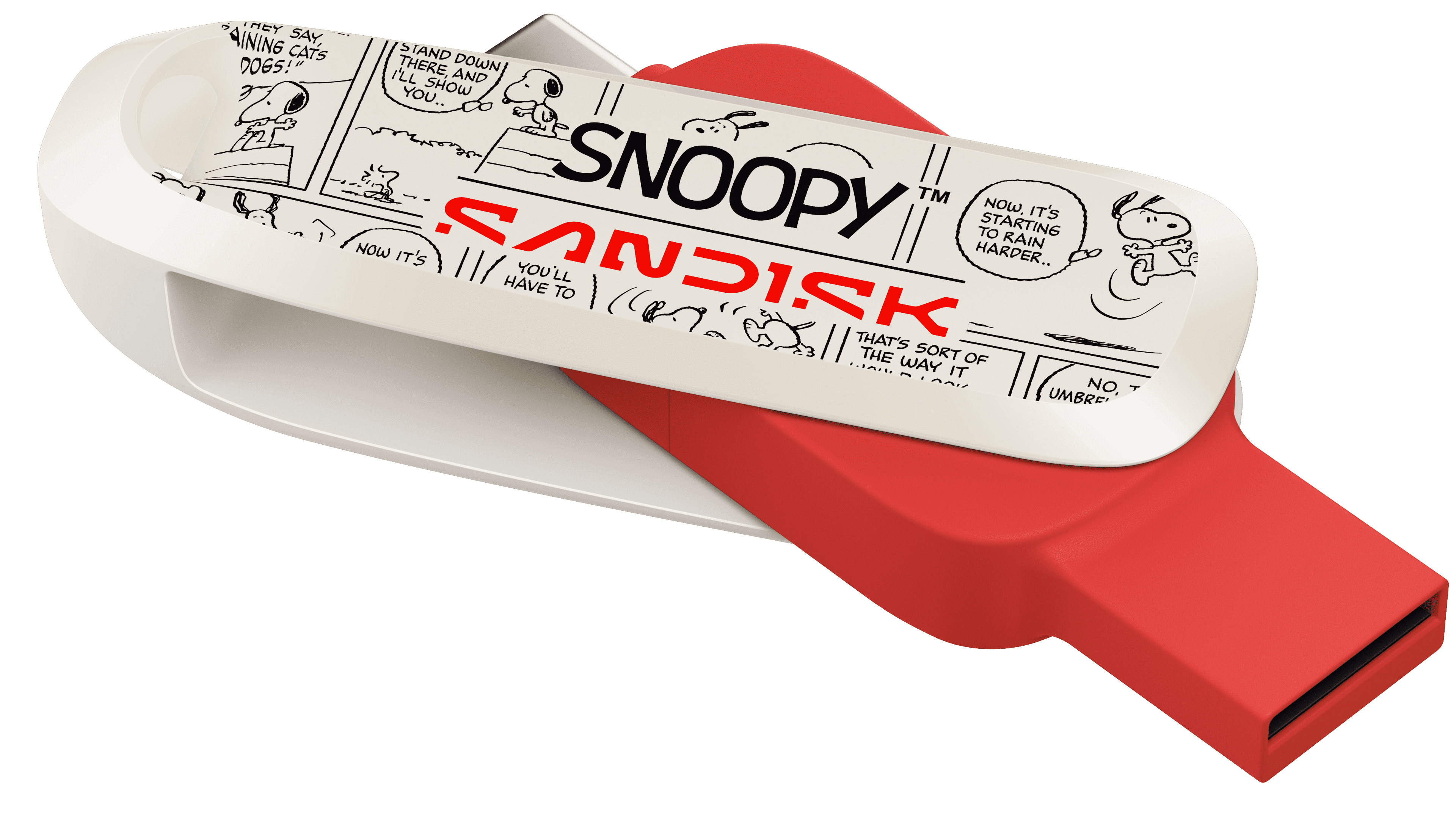USB 3.2 OTG Sandisk Snoopy Phone Drive Type-C SDDDC6 128GB 100MB/s SDDDC6-128G-PS46 Màu Đỏ - Bảo hành 5 năm