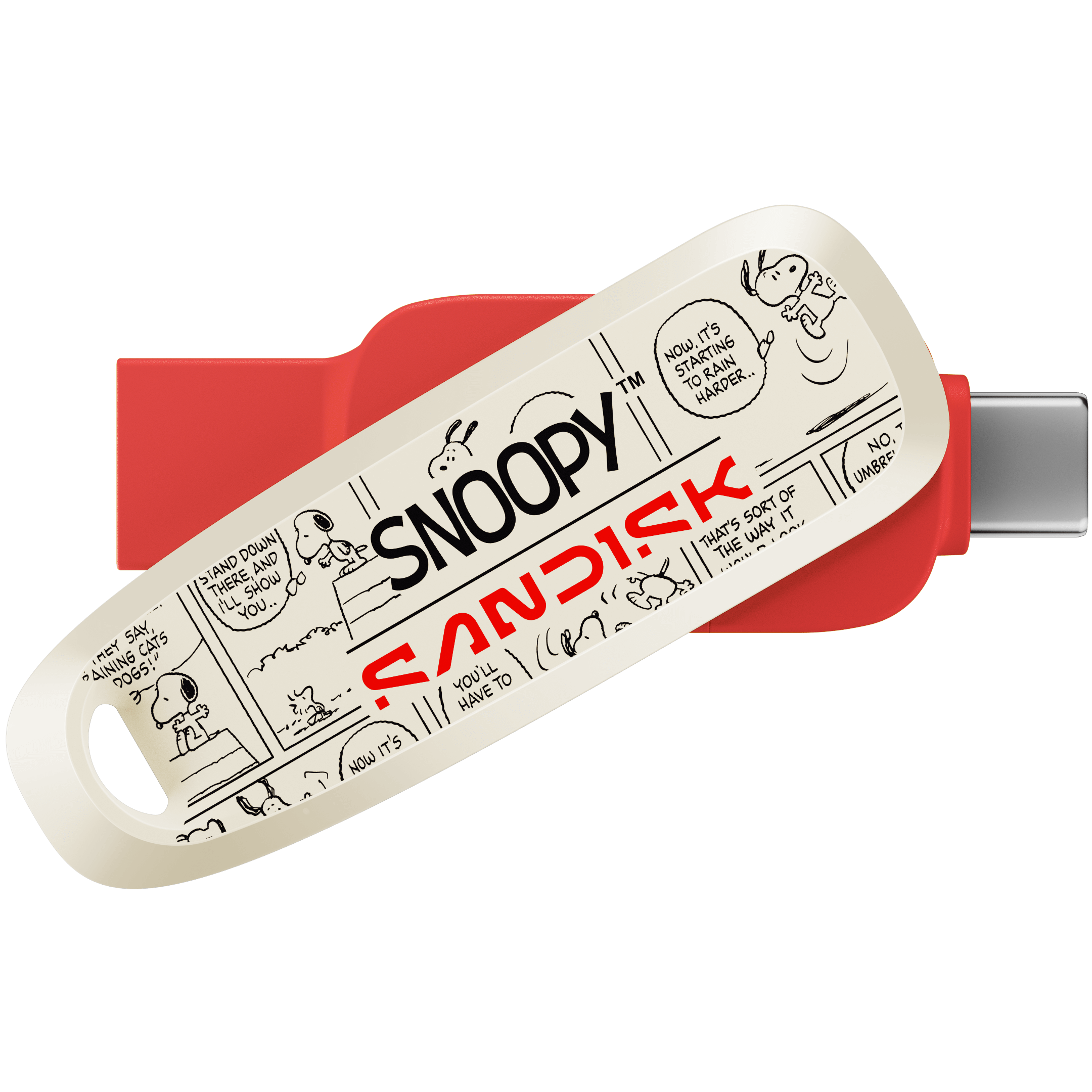 USB 3.2 OTG Sandisk Snoopy Phone Drive Type-C SDDDC6 128GB 100MB/s SDDDC6-128G-PS46 Màu Đỏ - Bảo hành 5 năm