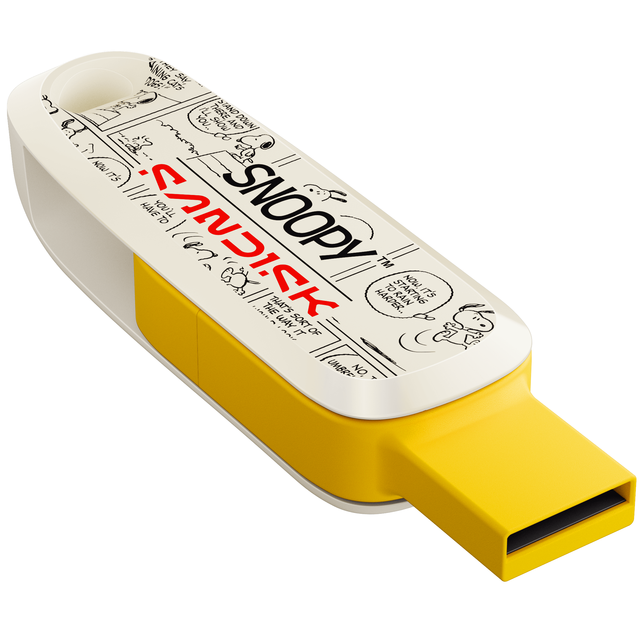 USB 3.2 OTG Sandisk Snoopy Phone Drive Type-C SDDDC6 64GB 100MB/s SDDDC6-064G-PS46 Màu Vàng - Bảo hành 5 năm