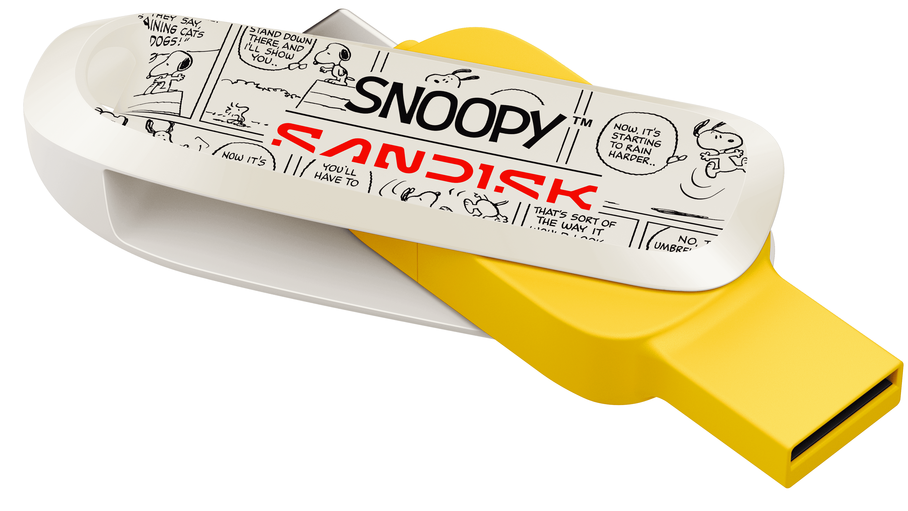 USB 3.2 OTG Sandisk Snoopy Phone Drive Type-C SDDDC6 64GB 100MB/s SDDDC6-064G-PS46 Màu Vàng - Bảo hành 5 năm