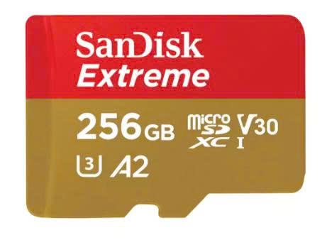 Thẻ nhớ MicroSDXC SanDisk Extreme 256GB A2 C10 U3 V30 UHS-I 190MB/s SDSQXAV-256G-GN6MNN - Bảo hành trọn đời