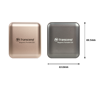 Ổ cứng di động SSD Transcend Magsafe 1TB 2500MB/s màu xám TS1TESD420C - Bảo hành 5 năm