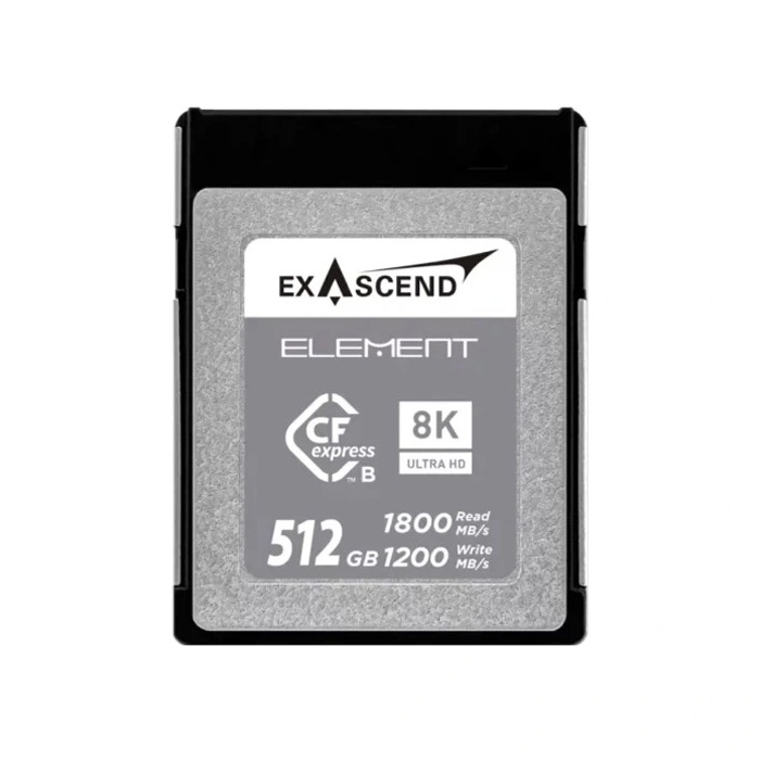 Thẻ Nhớ CFexpress Type B Exascend Element 512GB PCIe 3.0 upto 1800MB/s EXPC3S512GB - Bảo hành 3 năm