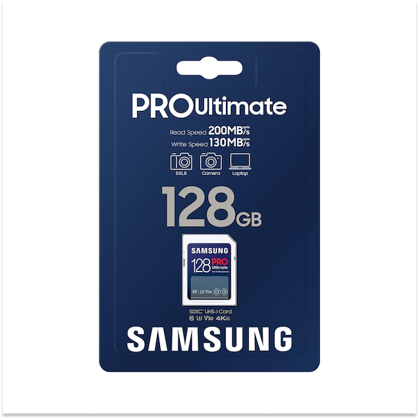 Thẻ nhớ SDXC Samsung PRO Ultimate 128GB 200MB/s MB-SY128S/WW - Bảo hành 10 năm