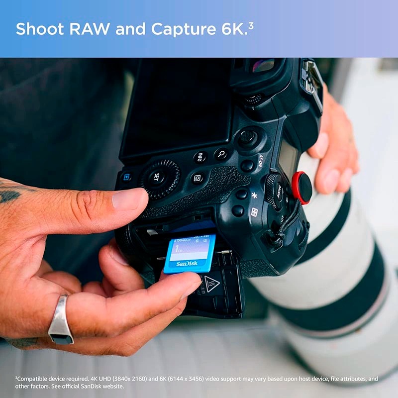 Thẻ nhớ SDXC SanDisk Extreme Pro 1TB V60 U3 C10 UHS-II 280MB/s SDSDXEP-1T00 -GNCIS Blue - Bảo hành 7 năm