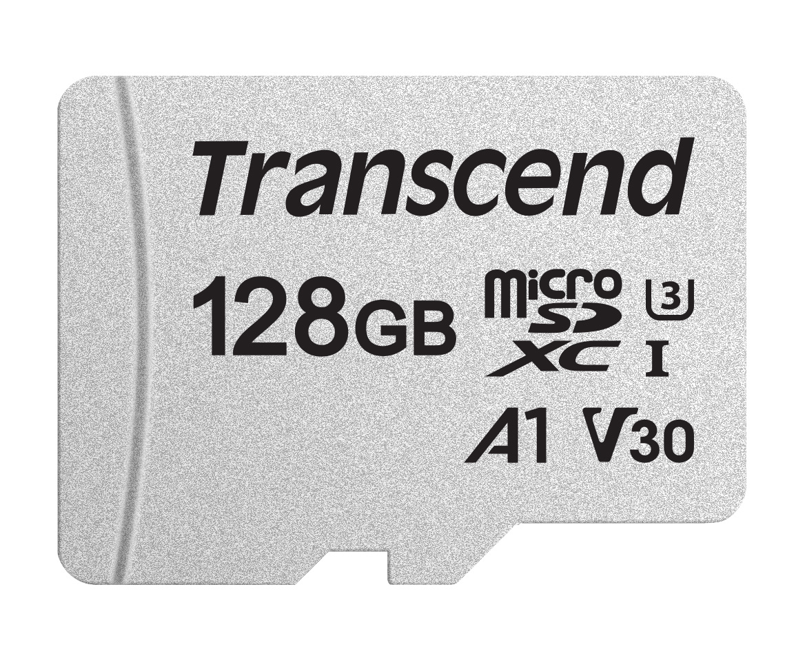 Thẻ nhớ MicroSDXC Transcend 128GB Class 10 A1 U3 V30 upto 95MB/s TS128GUSD300S (không kèm adapter) - Bảo hành 5 năm
