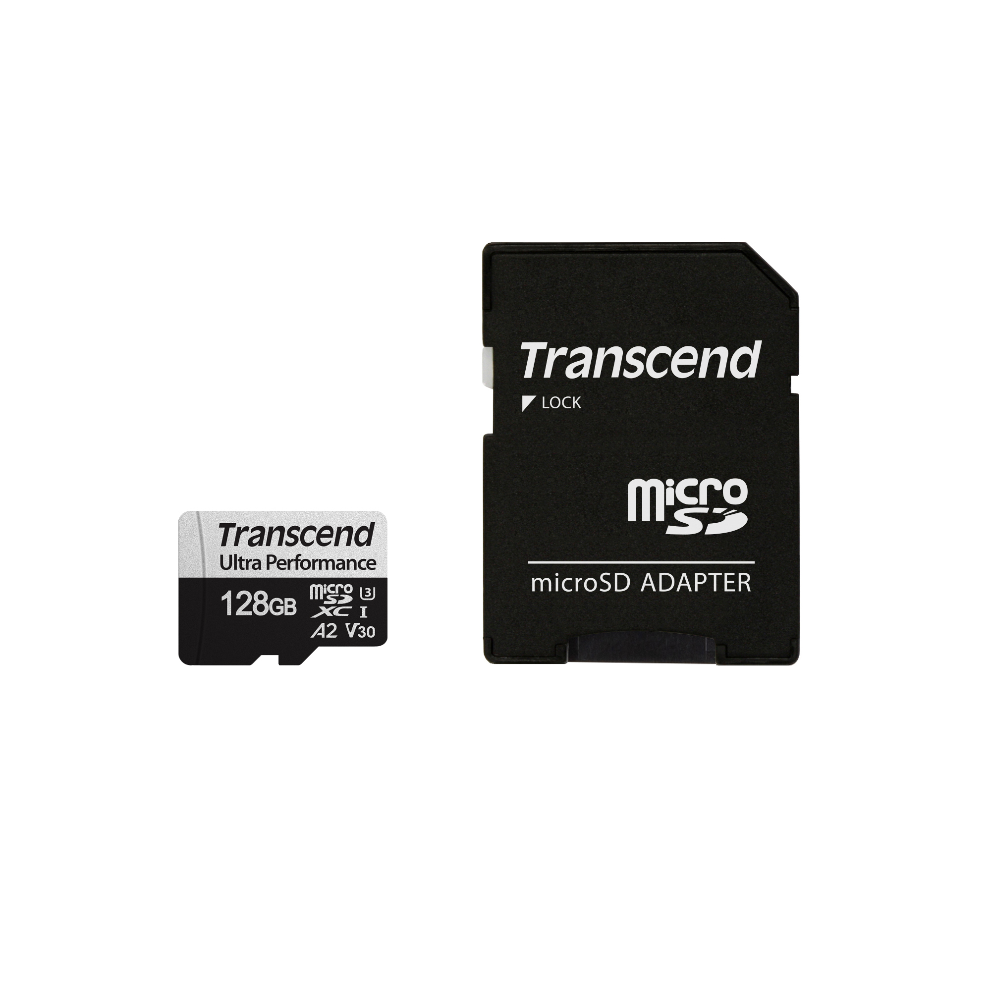 Thẻ nhớ MicroSDXC Transcend USD340S 128GB UHS-I U3 A2 upto 160MB/s TS128GUSD340S (kèm adaptor) - Bảo hành 5 năm