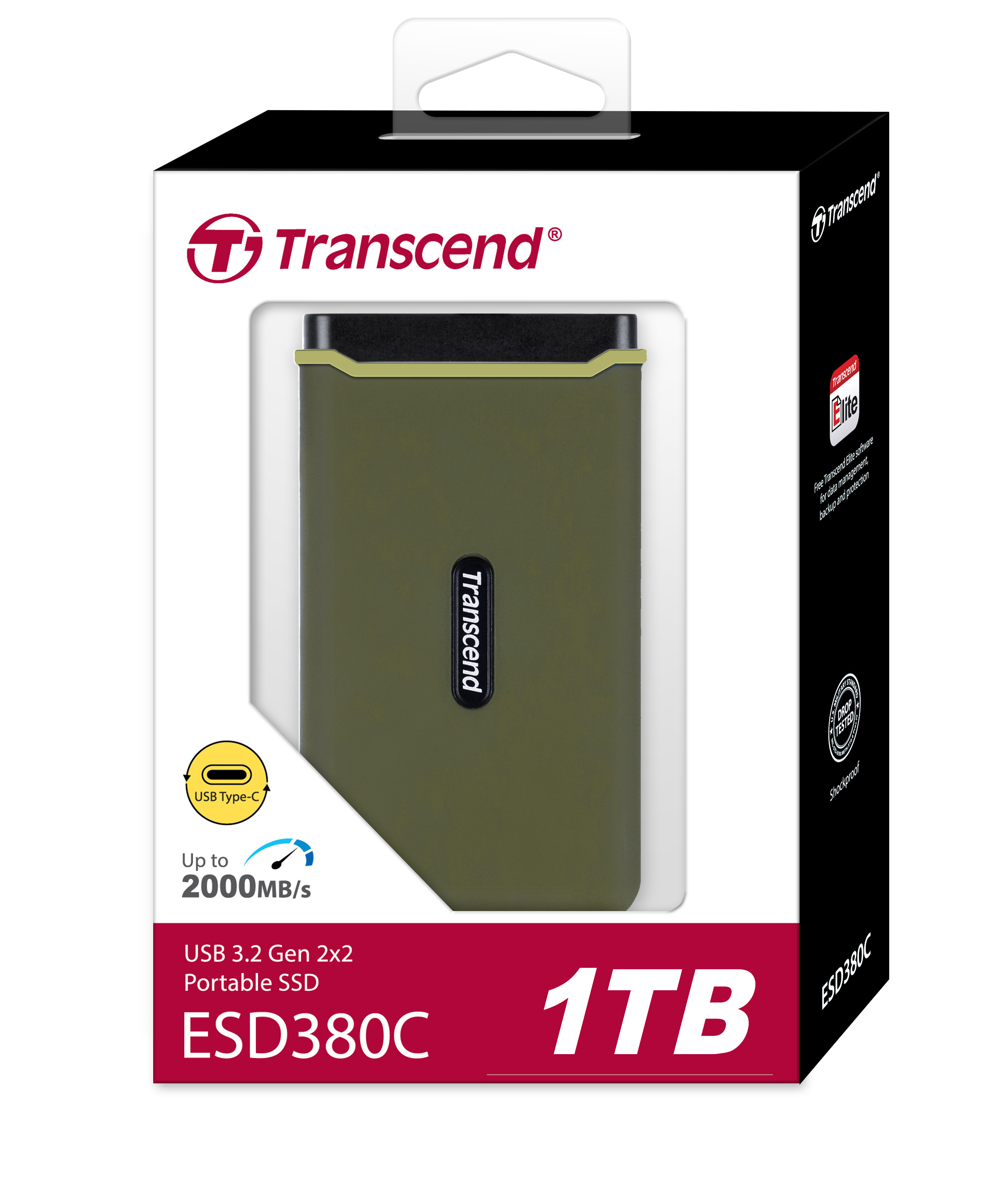 Ổ cứng di động SSD Transcend ESD380C 1TB 2000MB/s TS1TESD380C - Bảo hành 5 năm