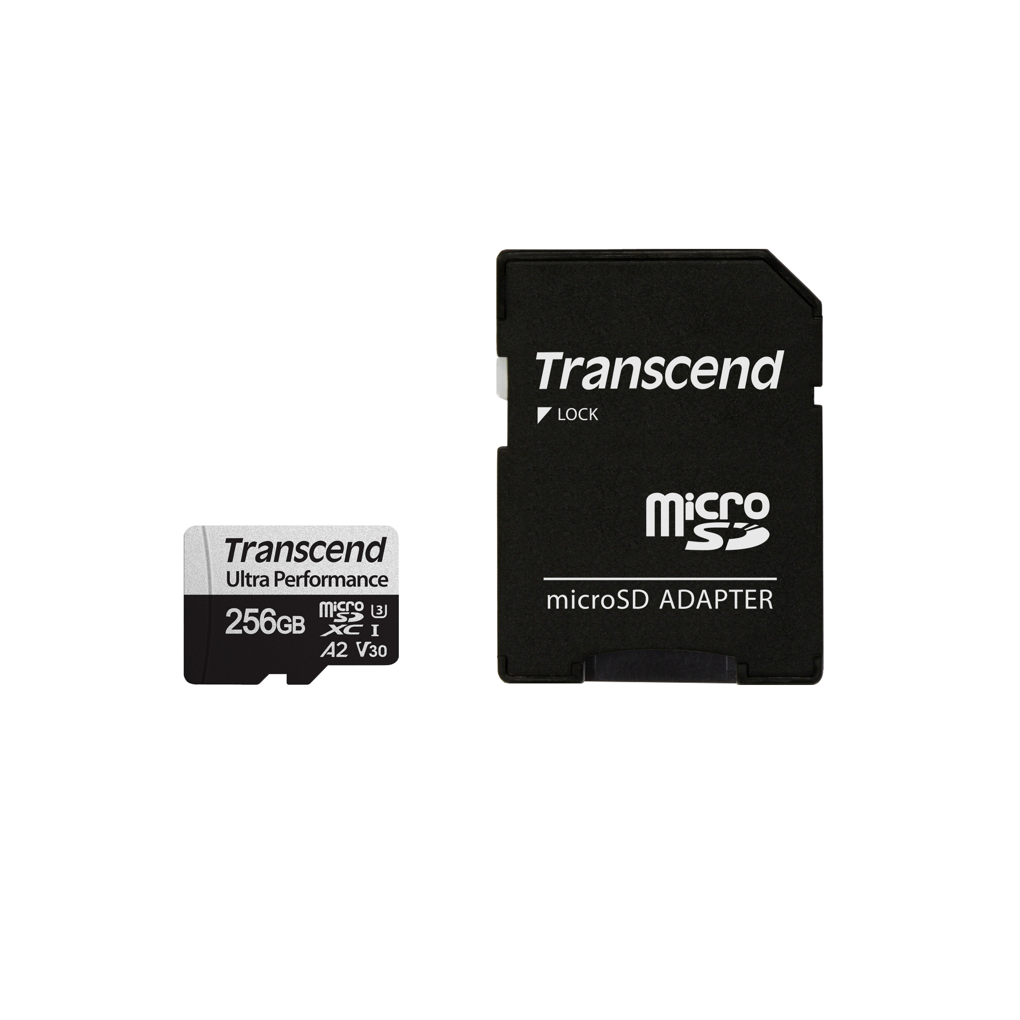 Thẻ nhớ MicroSDXC Transcend USD340S 256GB UHS-I U3 A2 upto 160MB/s TS256GUSD340S (kèm adaptor) - Bảo hành 5 năm