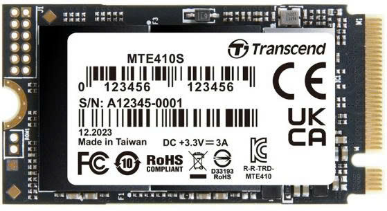 Ổ cứng gắn trong SSD Transcend TS512GMTE410S 512GB M.2 2242 NVMe PCIe Gen4x4 R/W 5000/3500 MB/s - Bảo Hành 5 năm