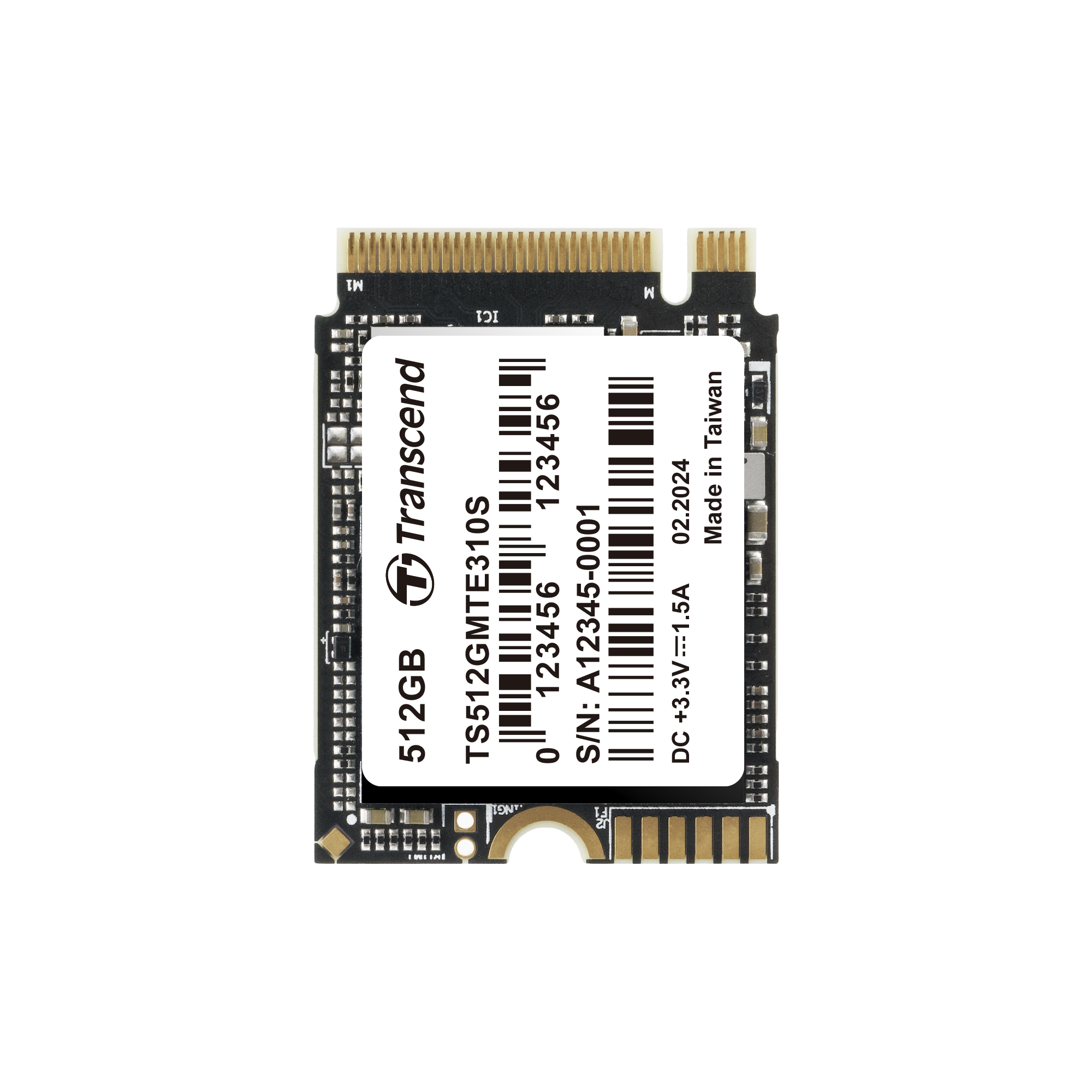 Ổ cứng gắn trong SSD Transcend TS512GMTE310S 512GB M.2 2230 NVMe PCIe Gen4x4 R/W 3300/1700 MB/s - Bảo Hành 5 năm