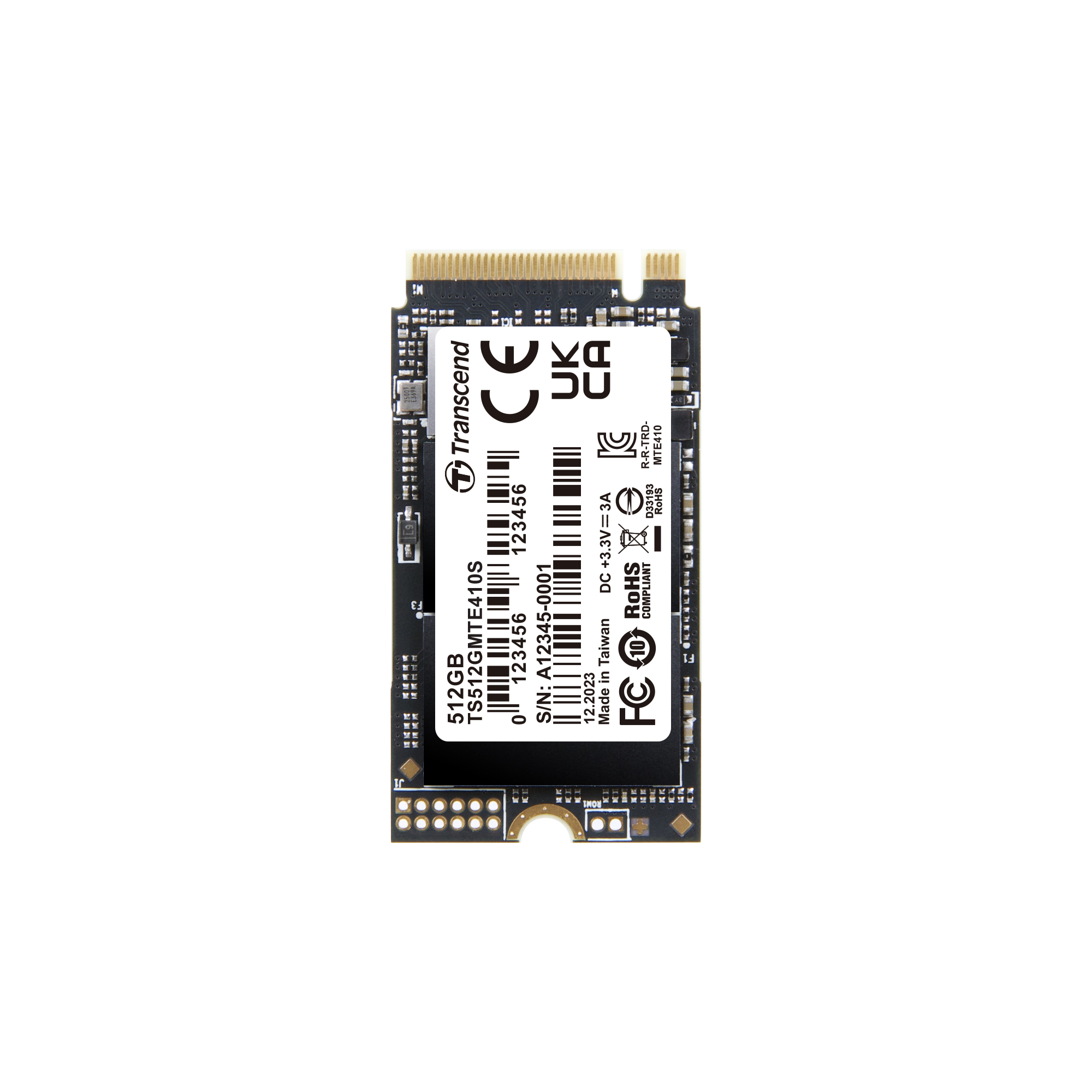 Ổ cứng gắn trong SSD Transcend TS512GMTE410S 512GB M.2 2242 NVMe PCIe Gen4x4 R/W 5000/3500 MB/s - Bảo Hành 5 năm