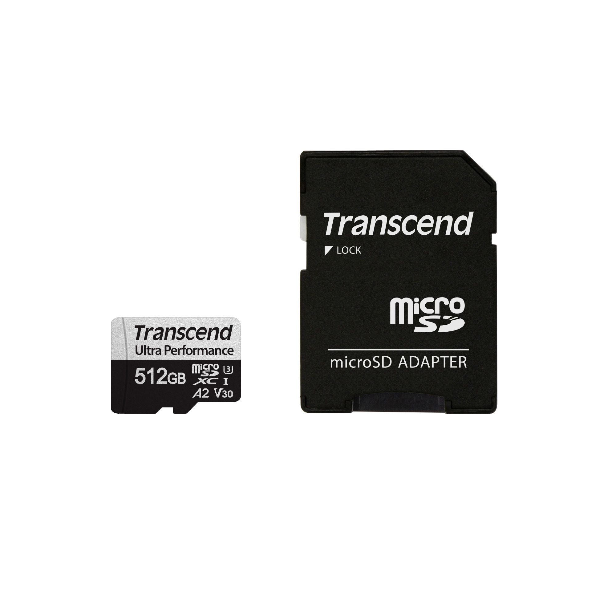 Thẻ nhớ MicroSDXC Transcend USD340S 512GB UHS-I U3 A2 upto 160MB/s TS512GUSD340S (kèm adaptor) - Bảo hành 5 năm