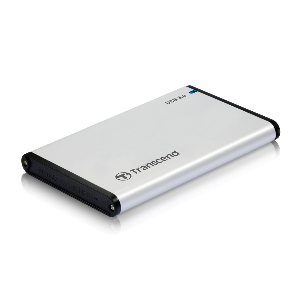 Hộp đựng / Box ổ cứng 2.5" Transcend TS0GSJ25S3 (bạc) - Bảo hành 2 năm