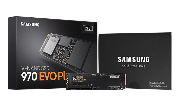 Ổ cứng gắn trong Samsung SSD 2TB 970 EVO PLUS NVME M.2 MZ-V7S2T0BW - Bảo Hành 5 năm