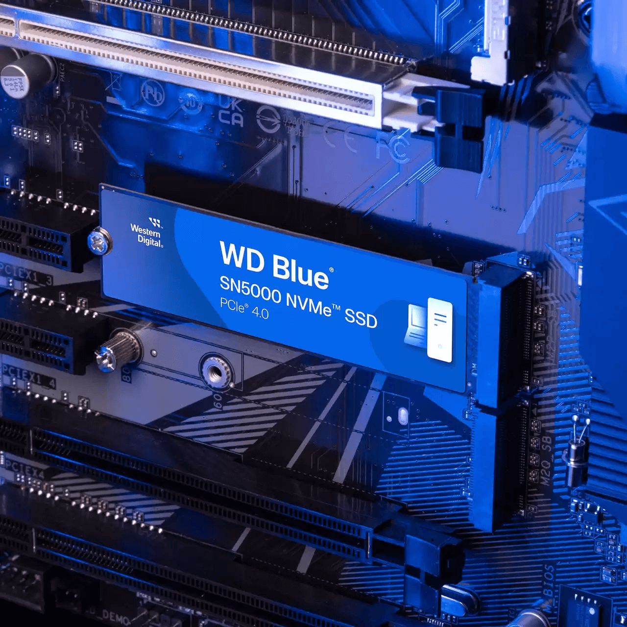 SSD gắn trong SSD WD 4TB Blue SN5000 PCle Gen4x 4 NVMe M.2 WDS400T4B0E - Bảo Hành 5 năm