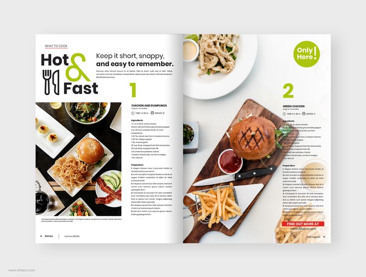 Thiết kế menu nhà hàng