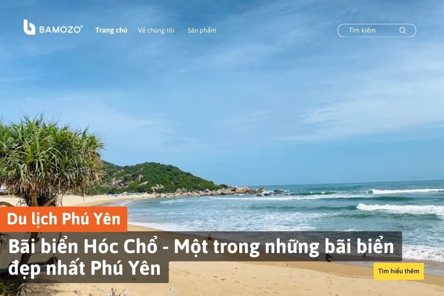 Bãi biển Hóc Chổ - Một trong những bãi biển đẹp nhất Phú Yên