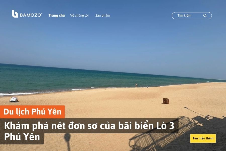 Khám phá nét đơn sơ của bãi biển Lò 3 Phú Yên