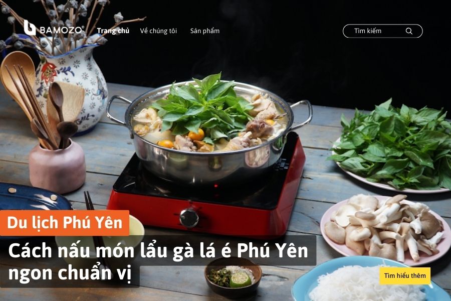 Cách nấu món lẩu gà lá é Phú Yên ngon chuẩn vị