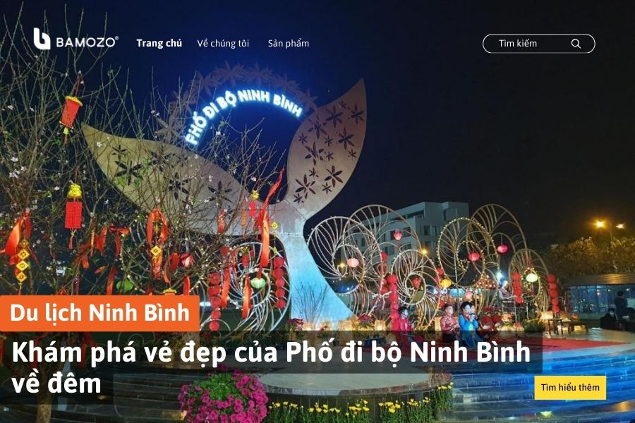 Khám phá vẻ đẹp của Phố đi bộ Ninh Bình về đêm