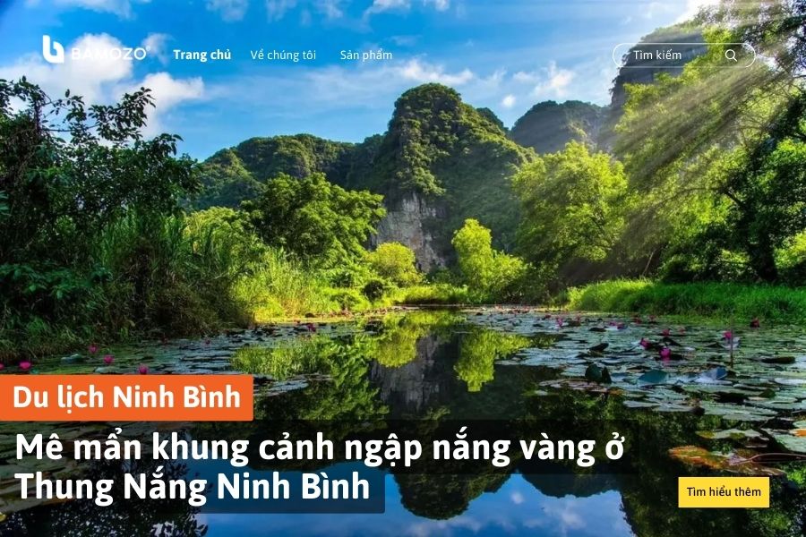 Mê mẩn khung cảnh ngập nắng vàng ở Thung Nắng Ninh Bình