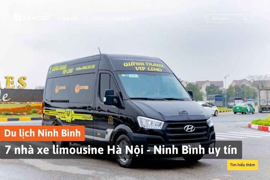 Review 7 nhà xe limousine Hà Nội Ninh Bình uy tín, dịch vụ tốt