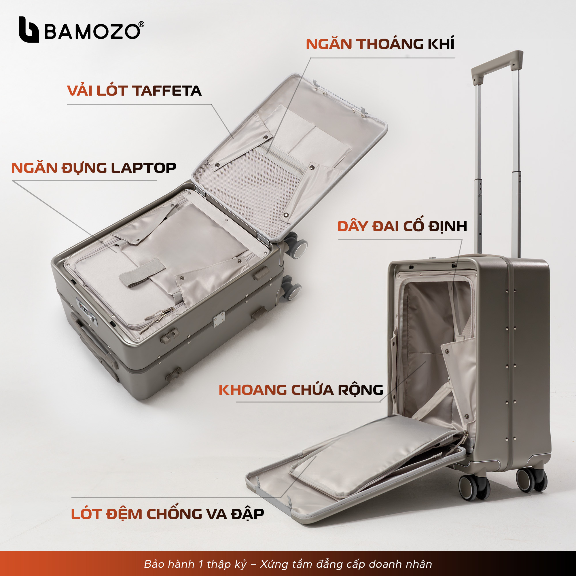 Thông số chi tiết vali doanh nhân VERO cao cấp