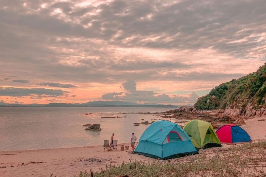 Vui chơi tại Cù lao Mái Nhà