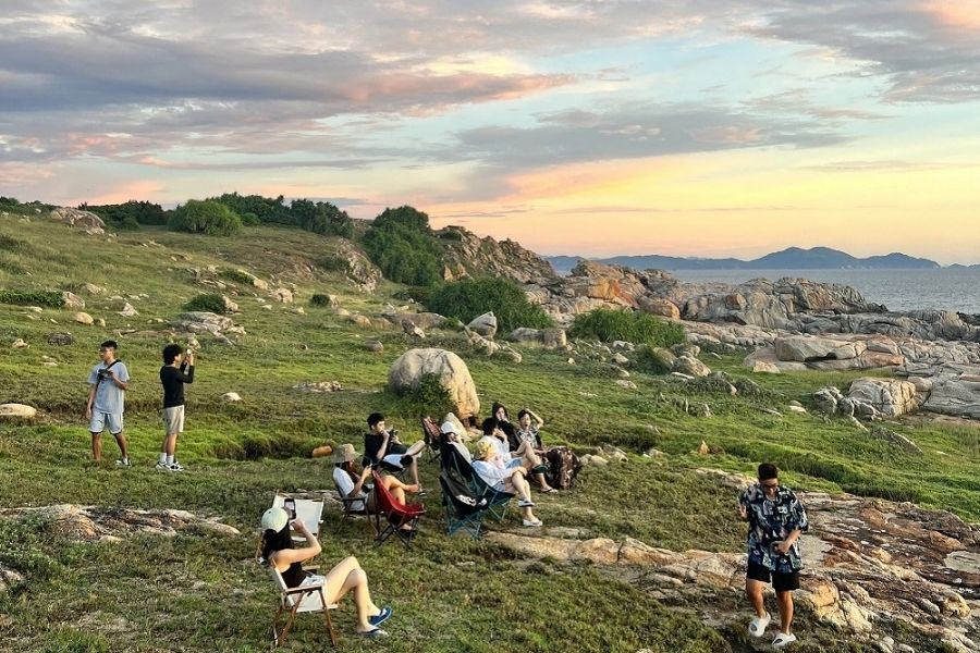 Vui chơi tại Cù lao Mái Nhà