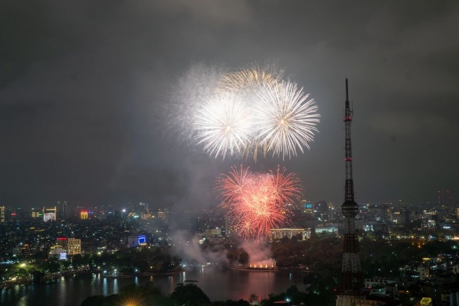 5 điểm bắn pháo hoa Countdown 2026 tại Hà Nội