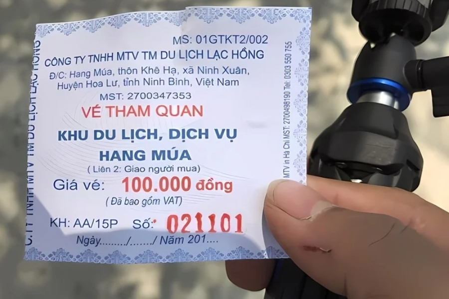 Vé tham quan du lịch Hang Múa Ninh Bình 
