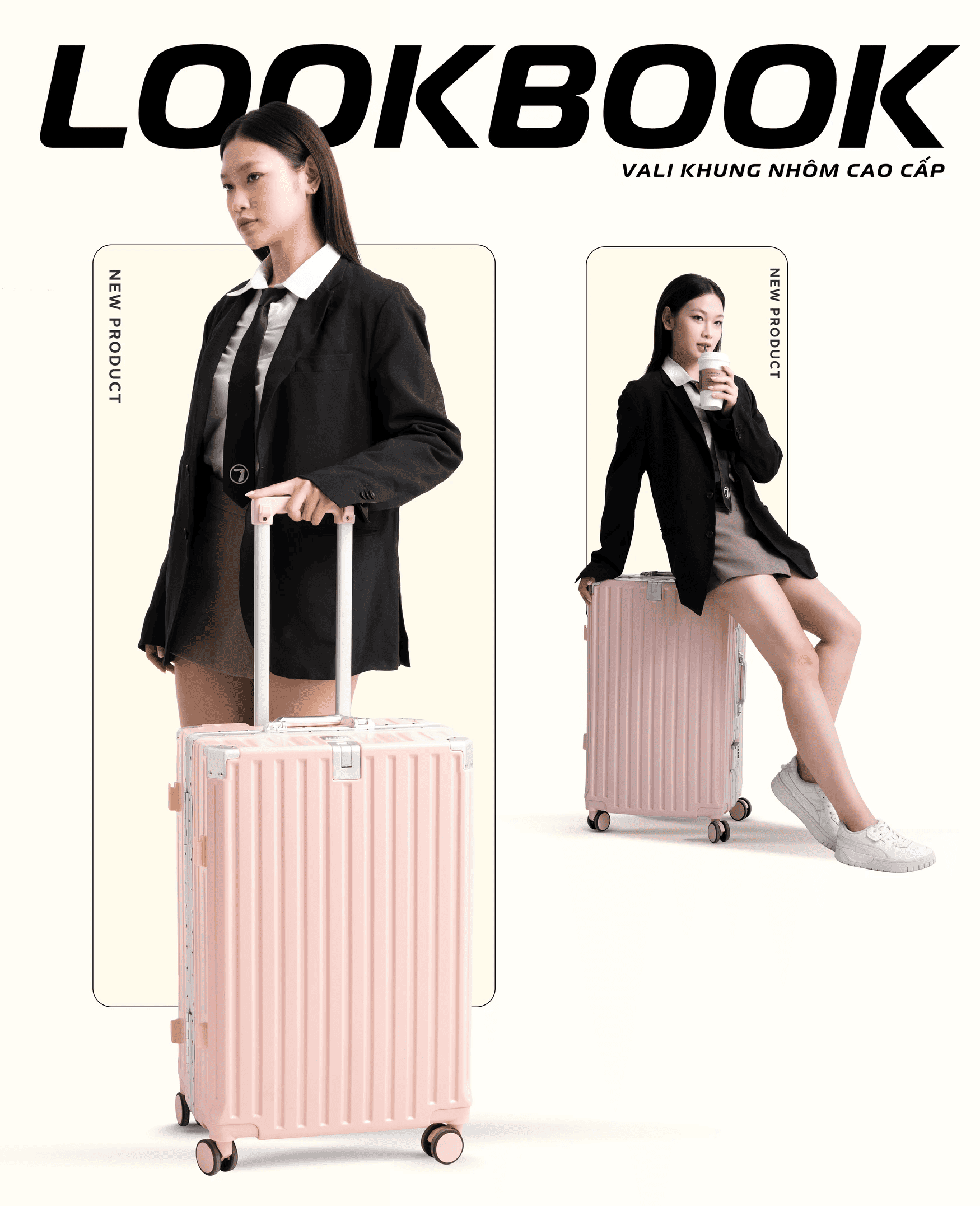 Lookbook ảnh vali 9066C bamozo