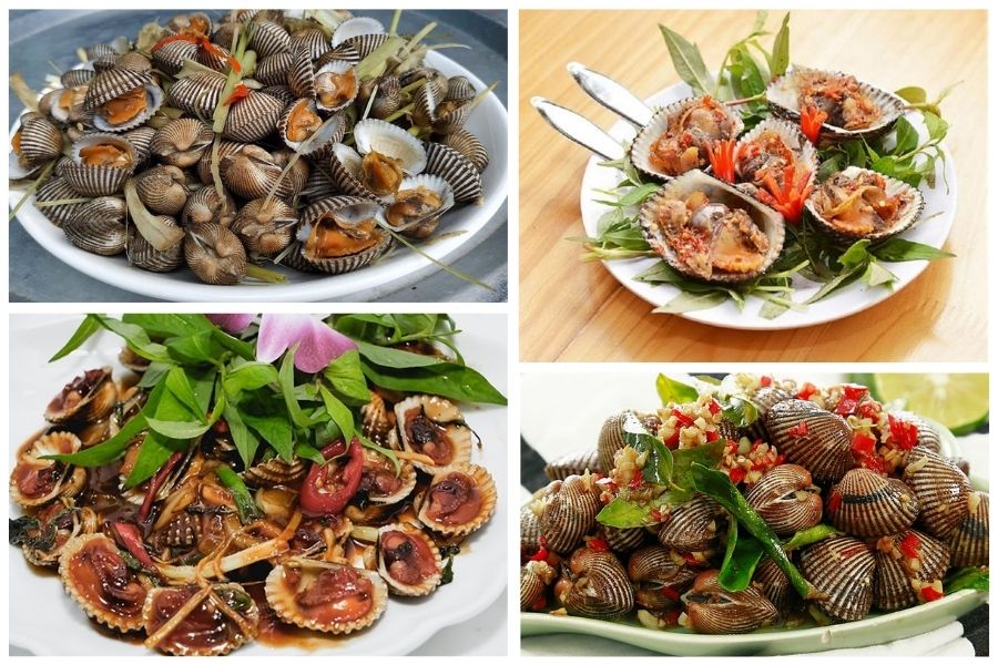 Các loại hải sản tại Bãi Nồm