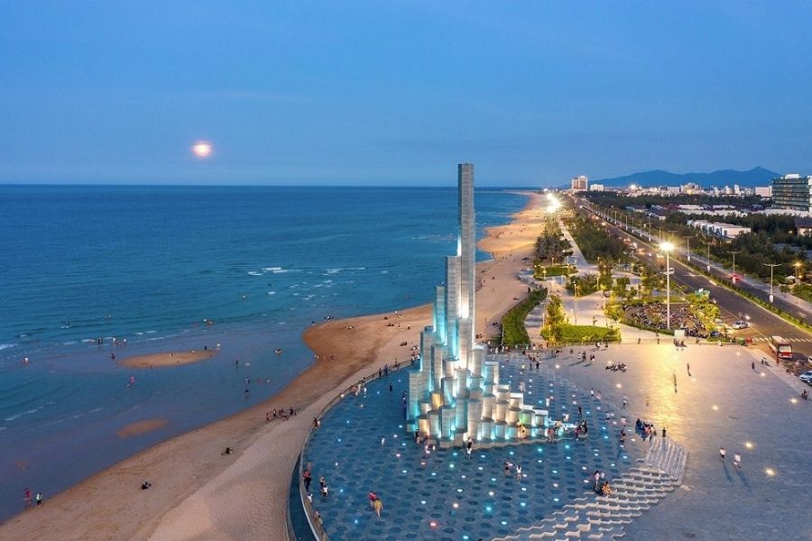 Vẻ đẹp tháp Nghinh Phong về đêm