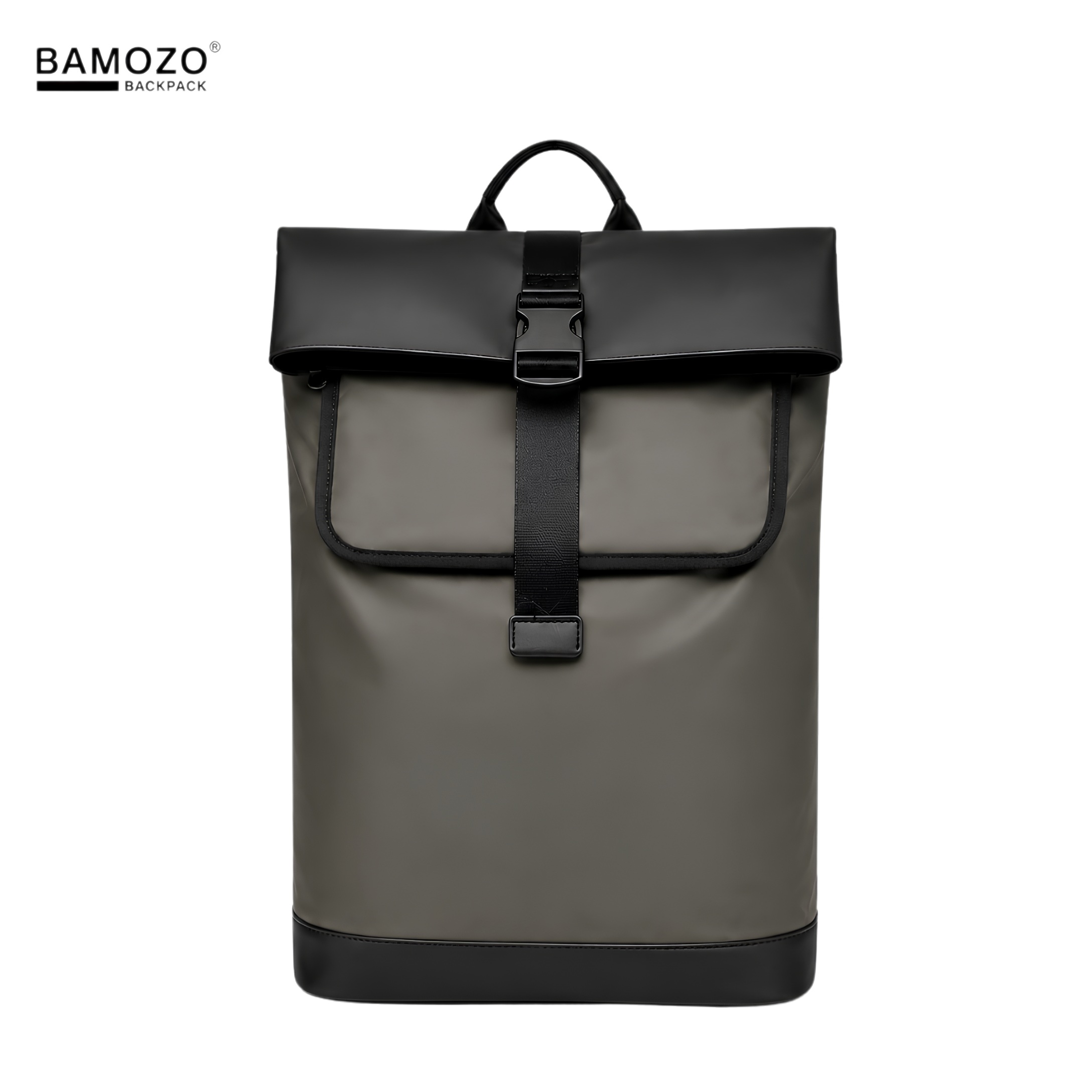 Balo Laptop Nam 16 Inch BAMOZO ROAM Da PU Chống Nước_XANH RÊU
