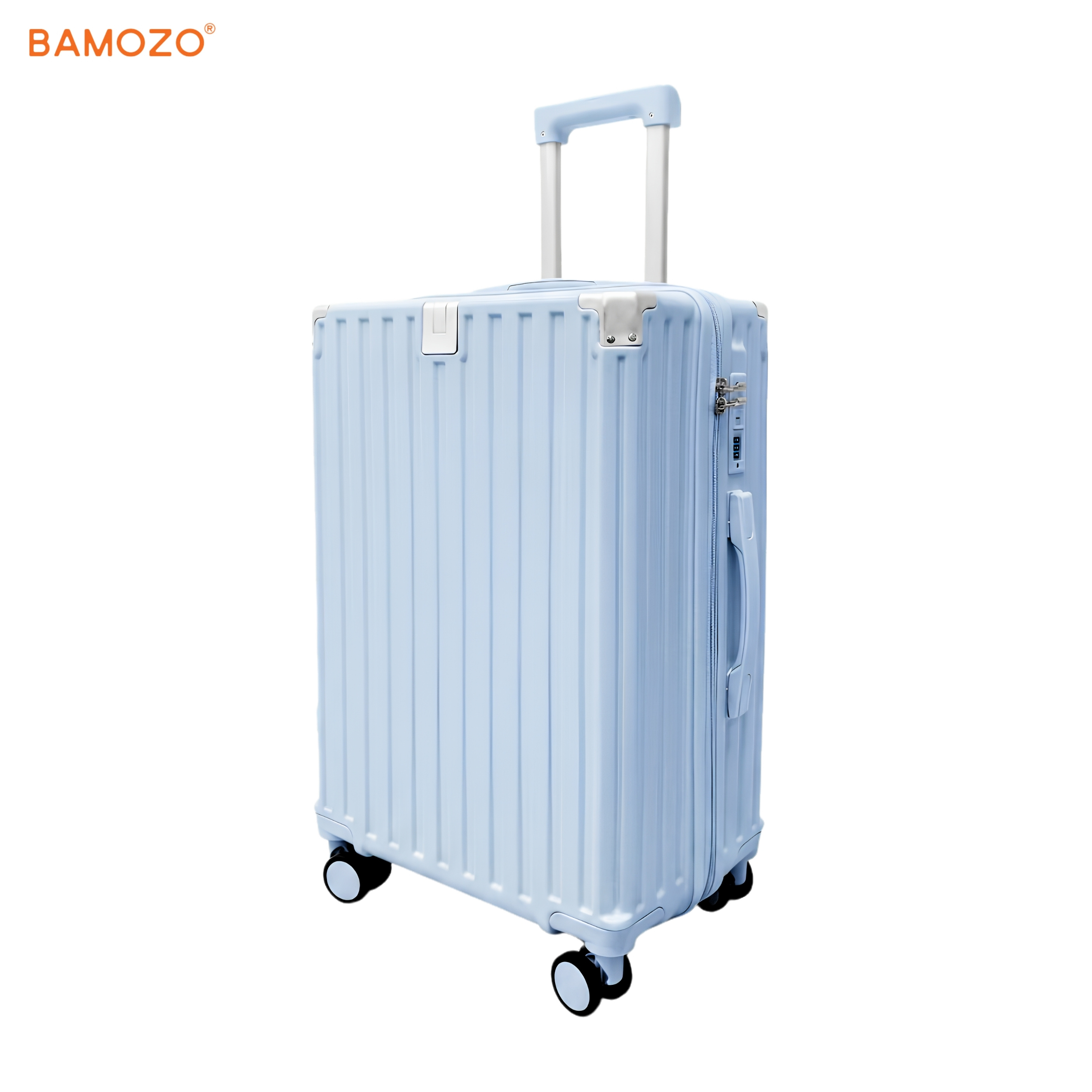 Vali 9066 Lite Bamozo_Khóa Kéo_Nhựa PC__XANH DƯƠNG