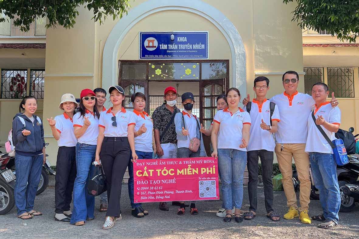 THỰC HÀNH CẮT TÓC NGOẠI KHÓA TẠI Bệnh Viện Trung Ương II (BV Tâm Thần)