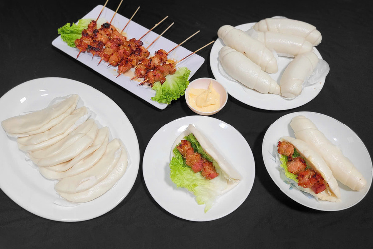 Workshop học làm BÁNH BAO KẸP THỊT NƯỚNG (Xốt phô mai) PVN726