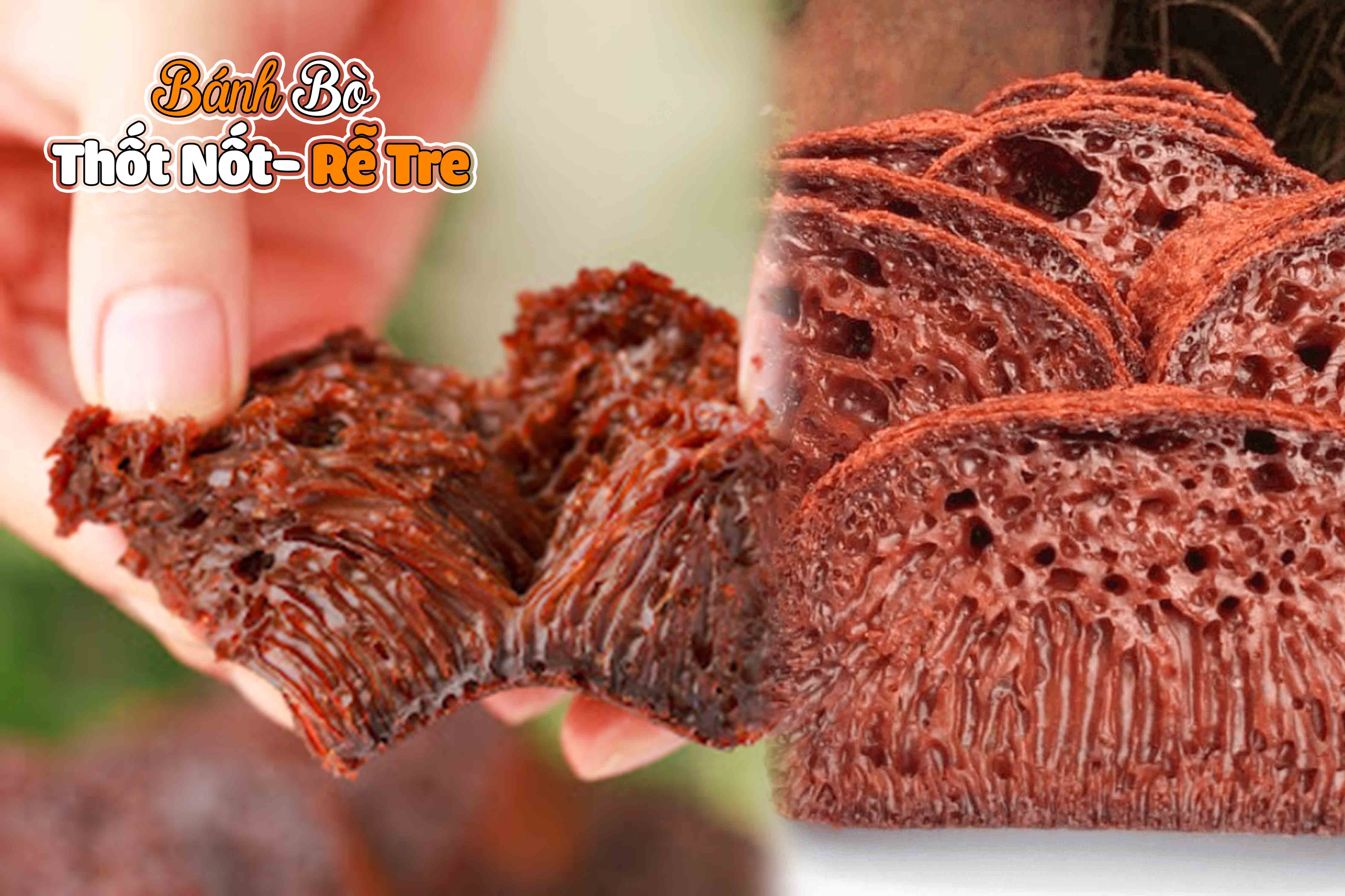 Chuyên đề học làm BÁNH BÒ THỐT NỐT nướng thơm ngon, nhiều rễ tre PVN783