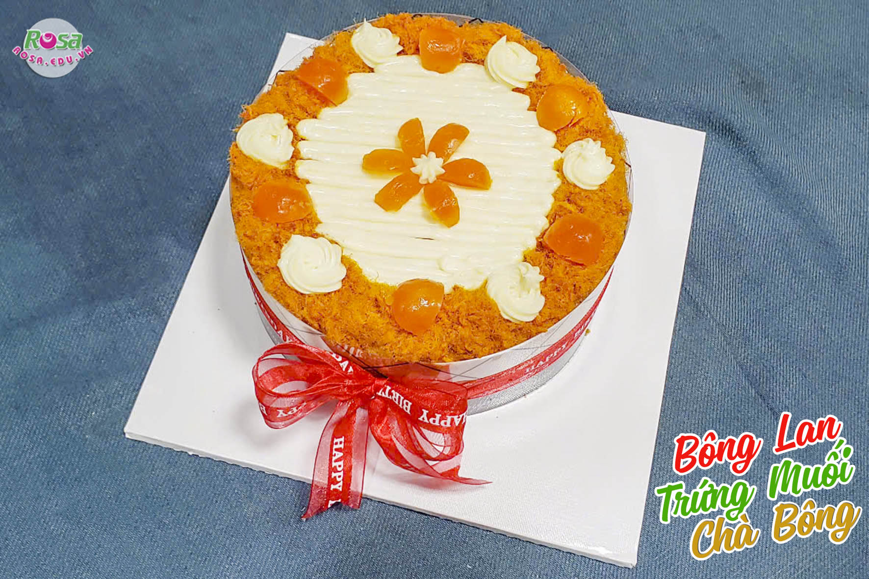 Workshop Học Làm Bánh Bông Lan Trứng Muối Chà Bông (Phương Pháp Tách Tròng) - Trang Trí Bánh Sinh Nhật PVN360