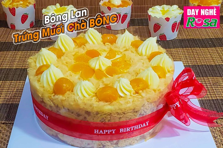 Workshop Học Làm Bánh Bông Lan Trứng Muối Chà Bông (Phương Pháp Tách Tròng) - Trang Trí Bánh Sinh Nhật PVN360