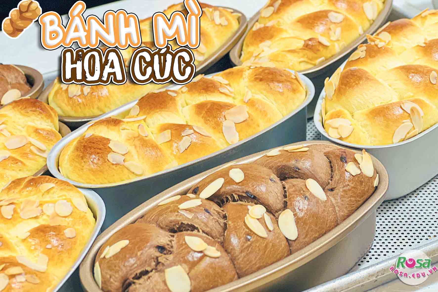 Chuyên đề học làm Bánh mì Hoa Cúc Brioche - Béo ngậy thơm bơ Mở Quán Kinh Doanh PVN126