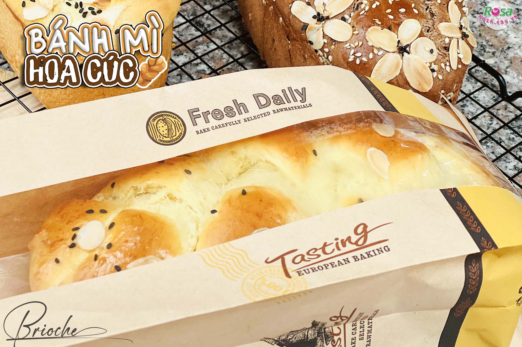 Chuyên đề học làm Bánh mì Hoa Cúc Brioche - Béo ngậy thơm bơ Mở Quán Kinh Doanh PVN126